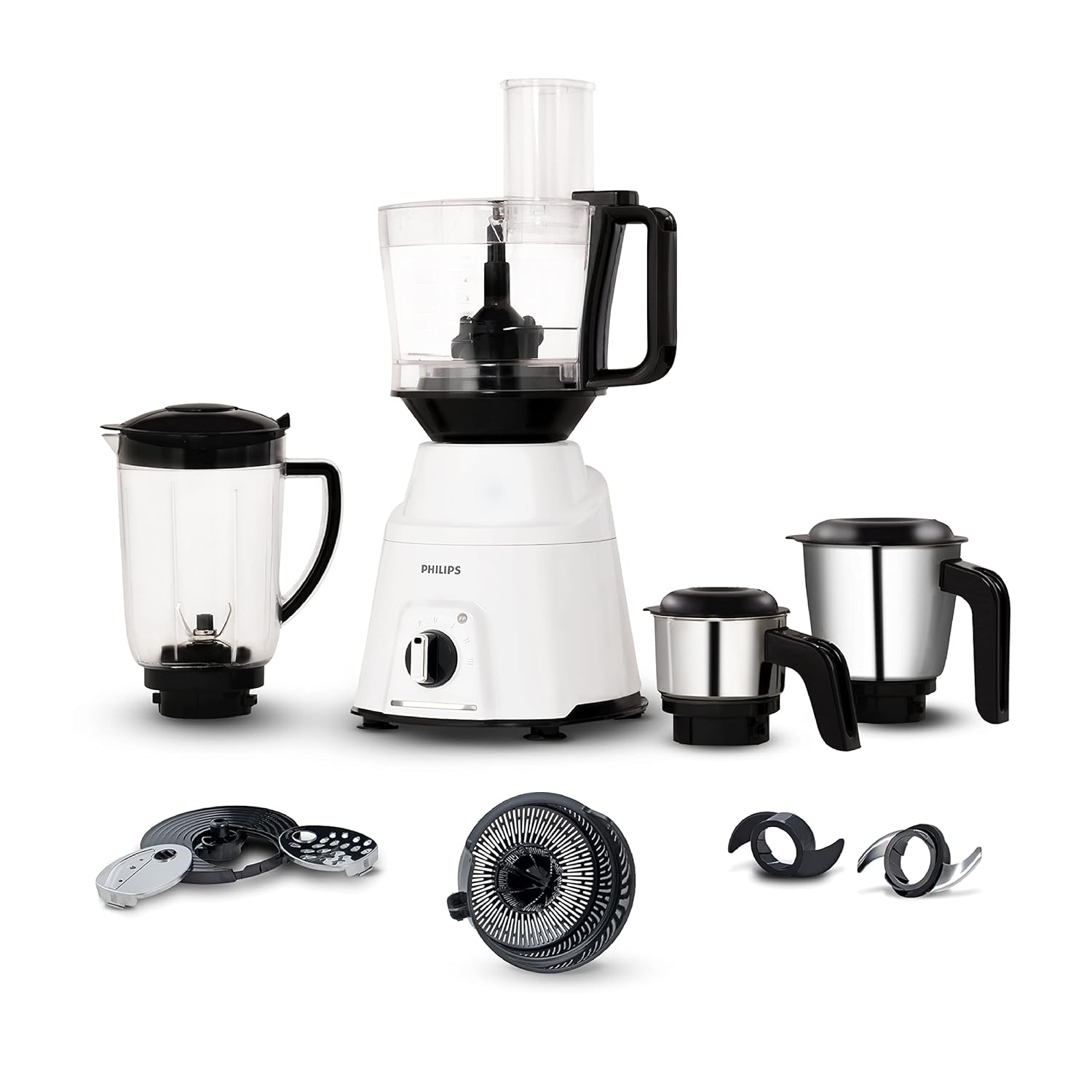 PHILIPS Mixer Grinder 750 Watt 3 in 1 Mixer Grinder Juicer Food Processor 4 Jar HL7763/00